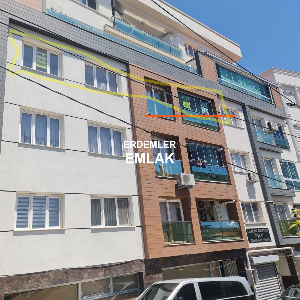 ERDEMLERDEN BAYRAKLI GÜMÜŞPALADA DENİZ MANZARLI ASNSÖRLÜ 2+1