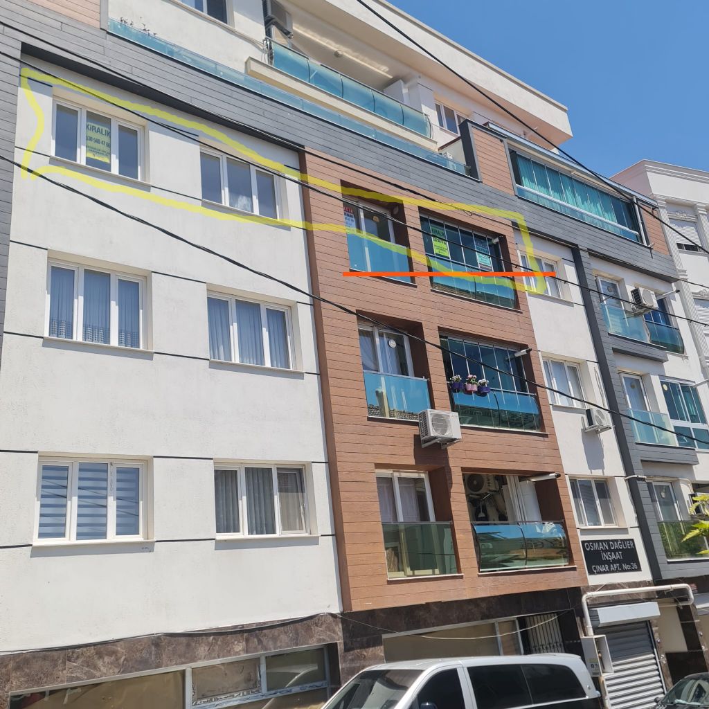 ERDEMLERDEN BAYRAKLI GÜMÜŞPALADA DENİZ MANZARLI ASNSÖRLÜ 2+1